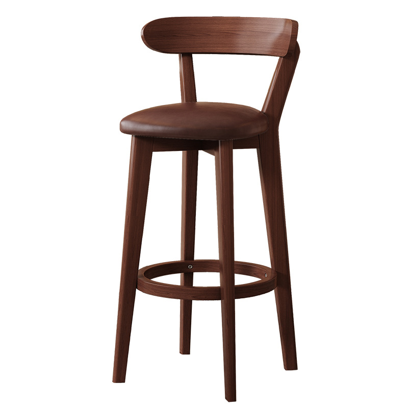 Bar Chair Wooden High Stool Bar Cafe Bar Stool Home High Chair Commercial Silver Table Chair