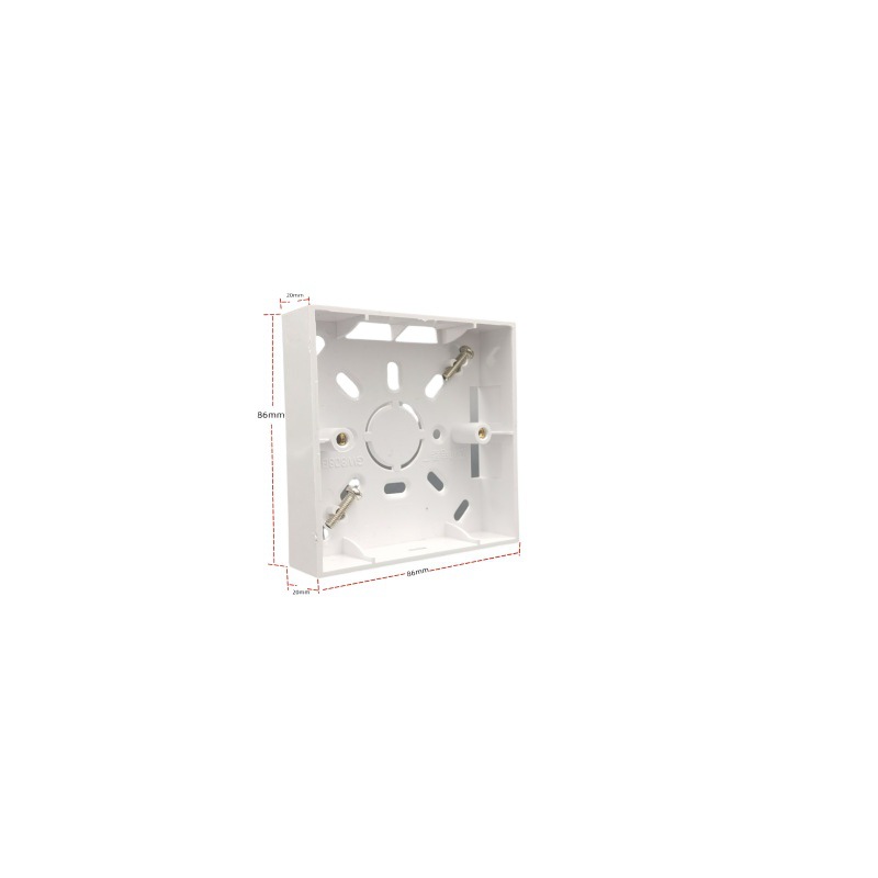 Open mounted high flame retardant bottom box PVC junction box wall universal switch socket base 86 bottom box switch wholesale