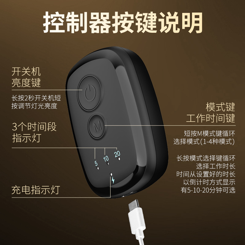 Cross-Border Hot-Selling Fda510K Facial Mask Device Portable Led Beauty Mask Home-Use Type-C Rechargeable Mask