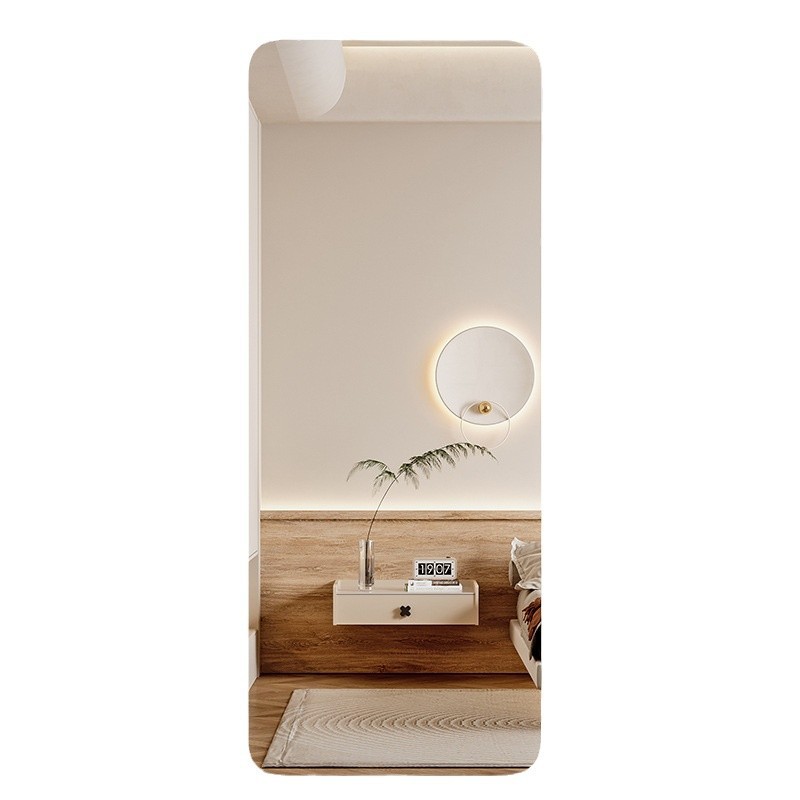 Acrylic Soft Mirror Wall-Mounted Arched Runway Full-Length Fitting Mirror Dressing Mirror Sticker Home Mirror Adhesive Lens
