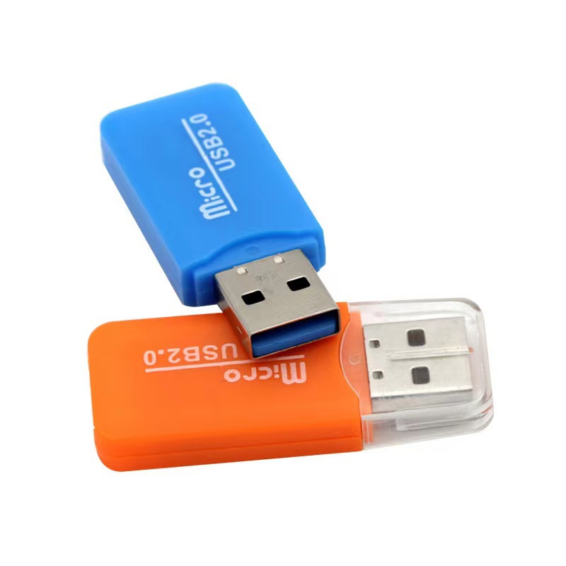 Factory Direct sales cool USB2.0 High-speed card reader computer mobile phone TF external card reader