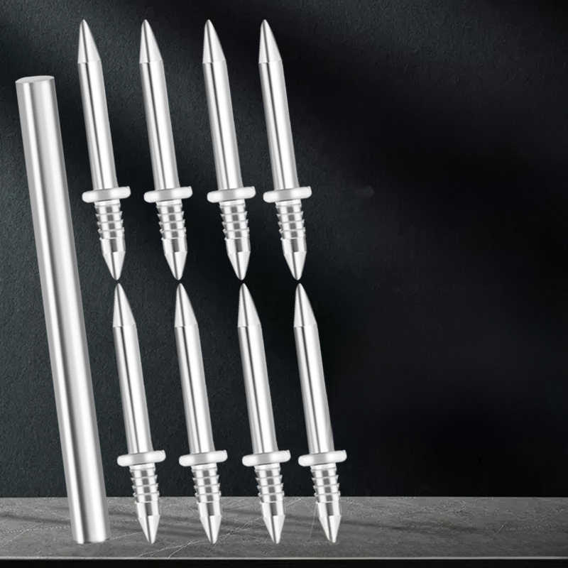 High-strength skirting line special seamless single angle nail two-way horn nail nail nail-free eye invisible nail two-way double-headed nail