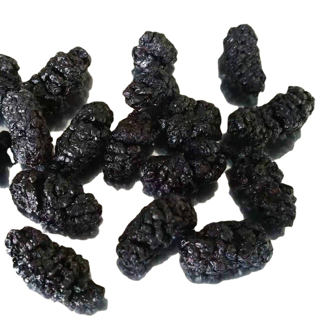 Grade A+ 25-Year-Old New Stock of Dried Mulberries from Sichuan, No Washing Required, Sand-Free Black Mulberries for Tea, Bulk Wholesale