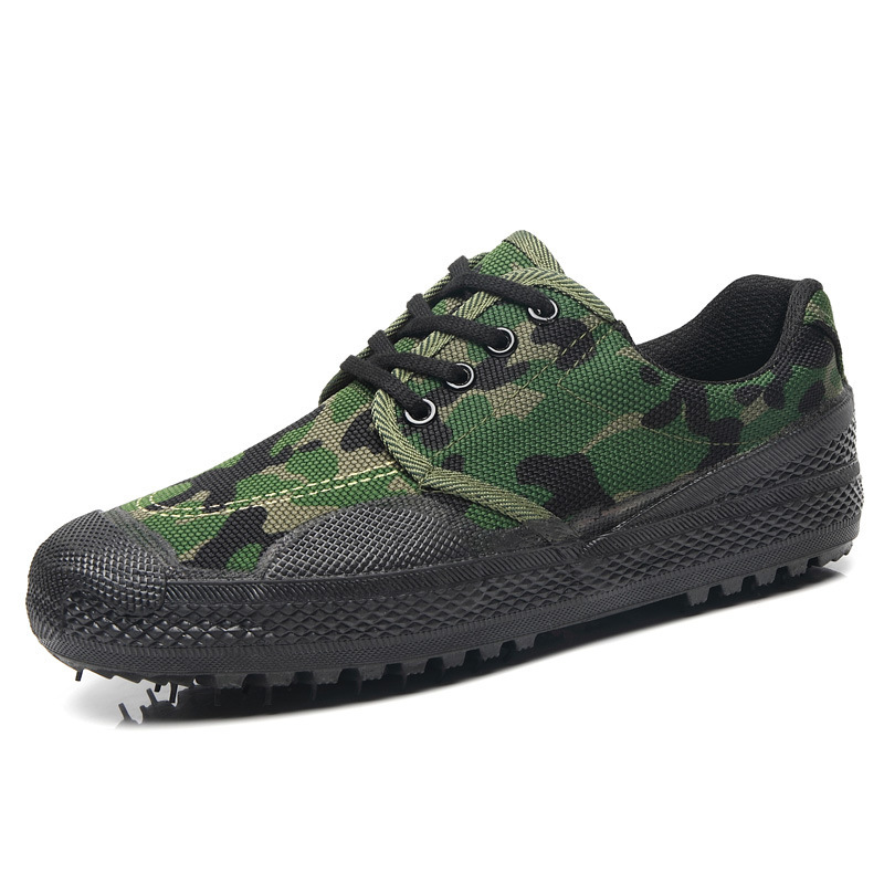 Factory direct training shoes release shoes men's and women's military training shoes labor protection shoes non-slip wear-resistant construction site work shoes migrant workers shoes