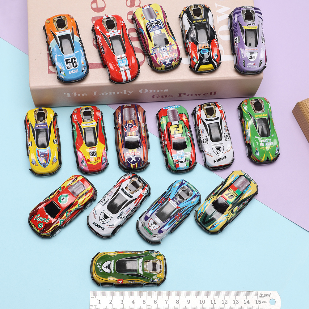 Wholesale Douyin Cross-border Alloy Car Iron Car Children's Toy Simulation Model Ornaments Bulk Back Car Car