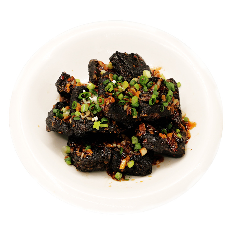 Luo Jia's old Changsha stinky tofu cooked embryo 12 pieces of Hunan specialty fried black dried tofu semi-finished zero-standard snacks