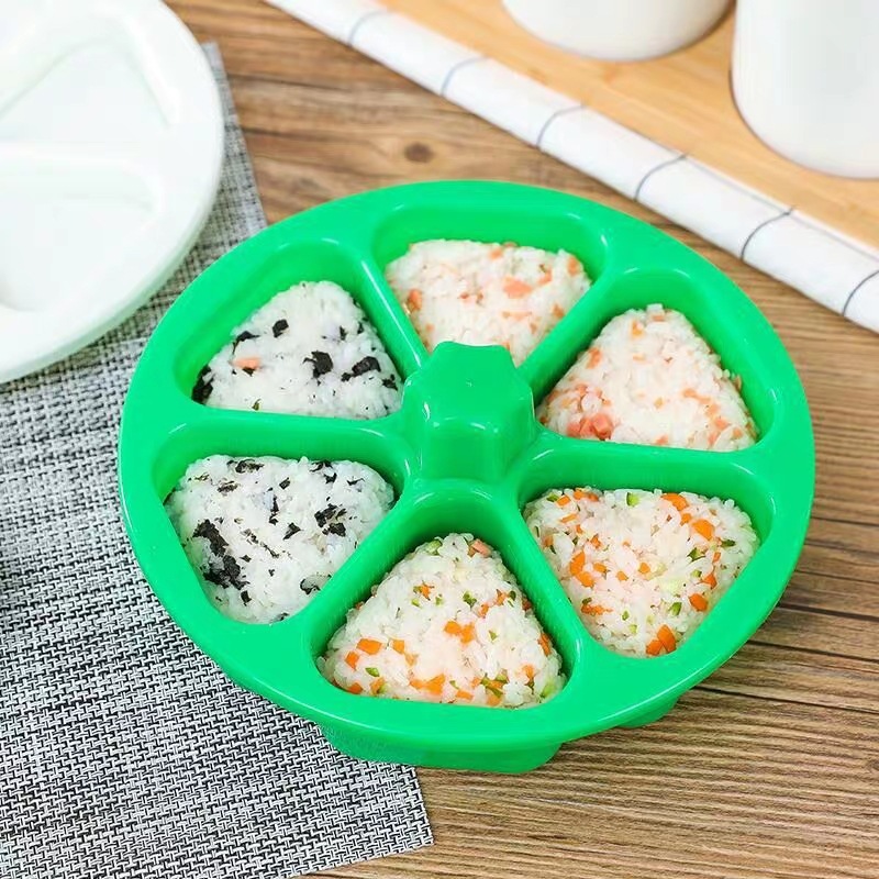 Factory Triangle Rice Bunch Lunch Box Japanese Sushi Grinder Six-in-One Making Laver Rice Making Tool Mold
