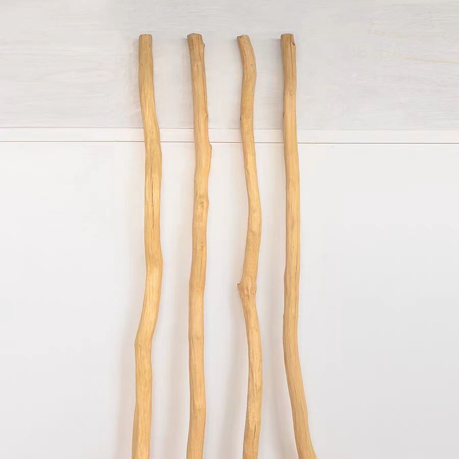 Natural Log Peeled Dry Branches Living Room B&B Decorative Branches Landscaping Log Column Shape Partition