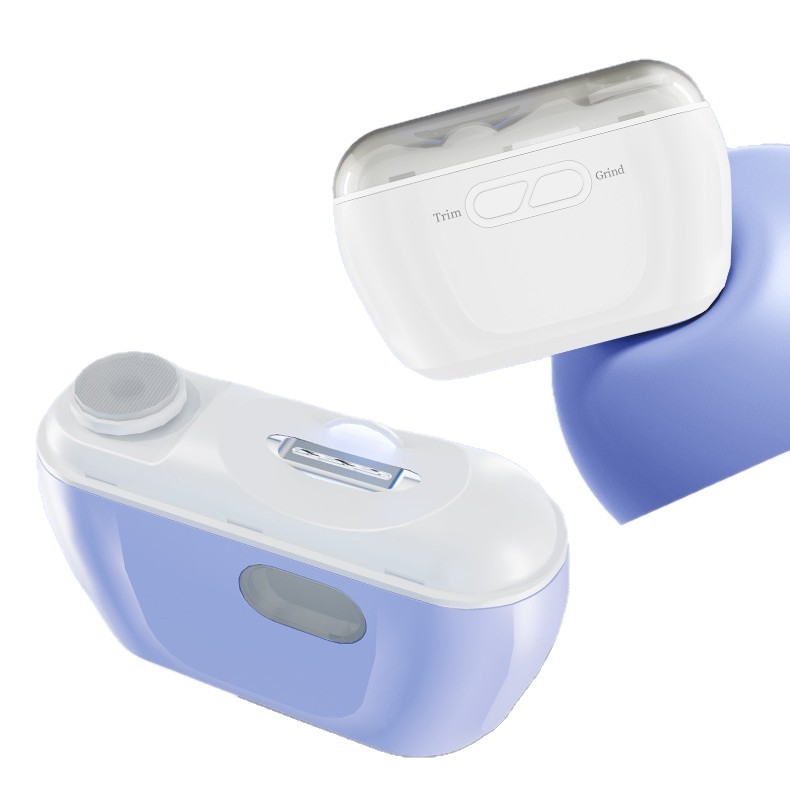 Electric Nail Clipper for the Elderly and Children, Safe Automatic Nail Cutter for Adults, Nail Trimmer with Anti-Pinch Feature, Set