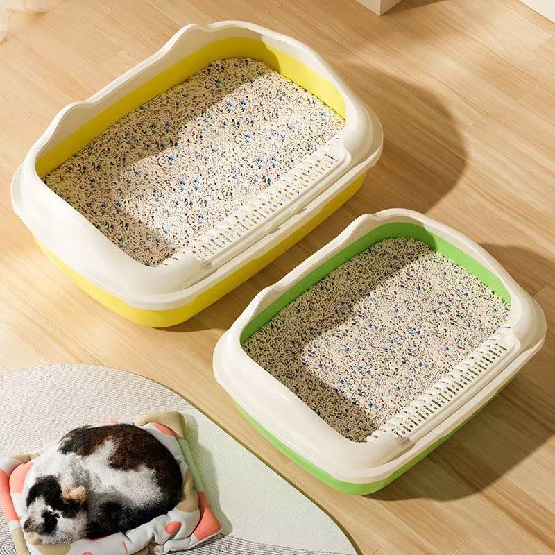 Cross-Border Cat Litter Box, Extra-Large Semi-Enclosed Cat Litter Box, Anti-Tracking Open Cat Litter Box, Extra-Large Cat Supplies