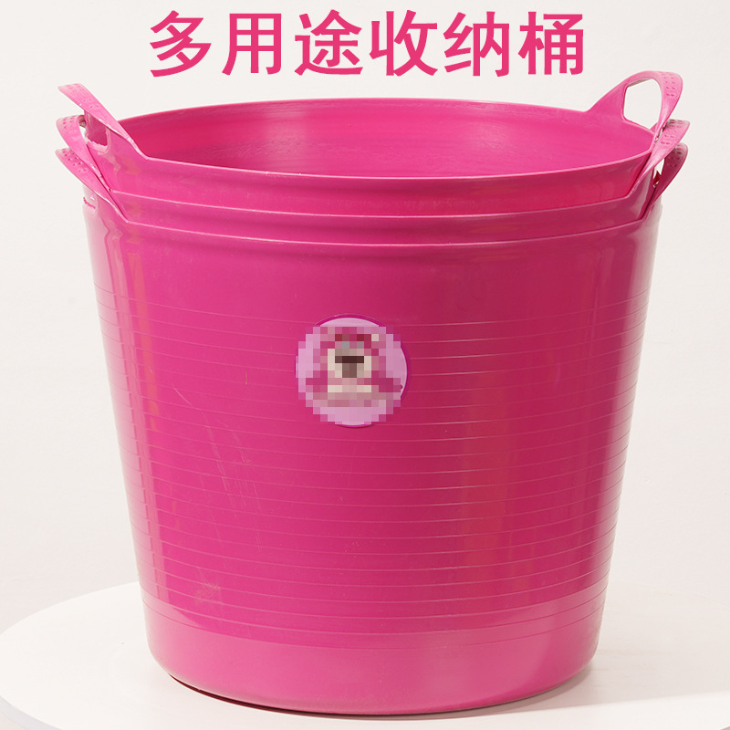 Пластиковая корзина для грязной одежды, большое ведро для хранения одежды, переносная корзина для стирки, ванное ведро, можно печатать