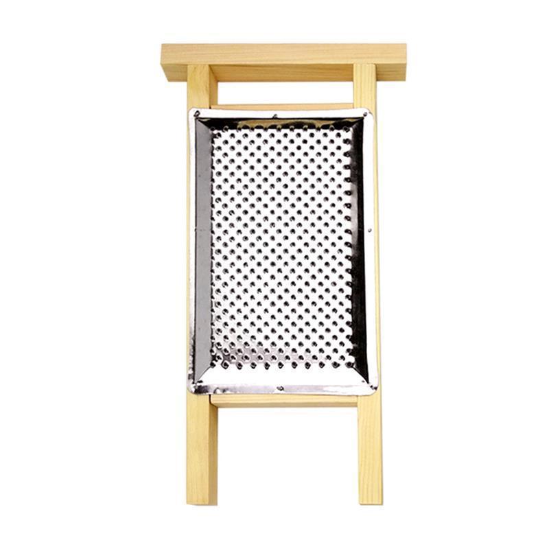 New Kitchen Solid Wood Stainless Steel Grinder for Grinding Ginger, Mashed Potatoes, Fruit Puree, Baby Food Supplement Food Grinder