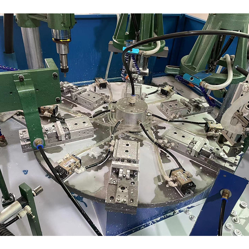 Automatic drilling tapping Chamfering machine six-station turntable drilling tapping machine thread processing CNC Machine