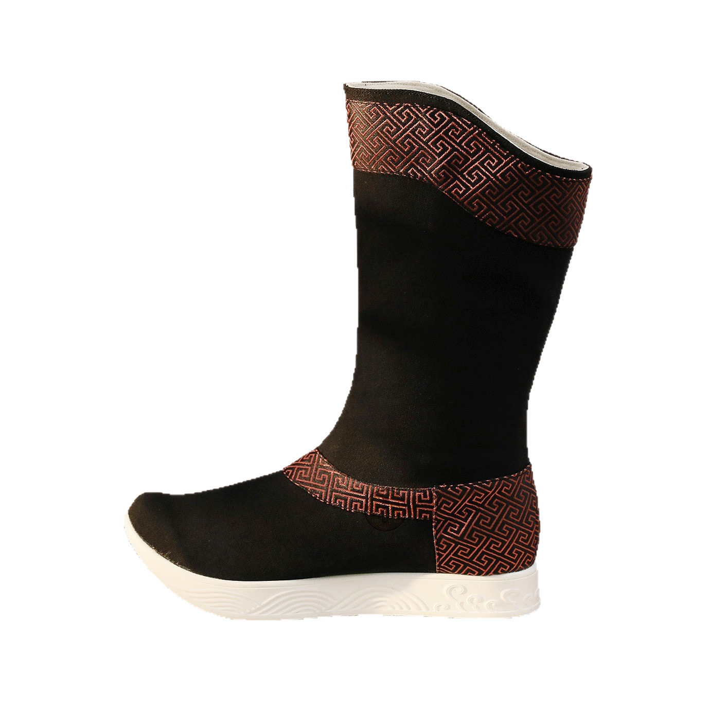 Ancient Style Travel Photography Horse-Faced Skirt and Soap Boots, Ancient Style Men's Hanfu Boots, Martial Arts Clothing, Wei and Jin Dynasty Ancient Court Boots