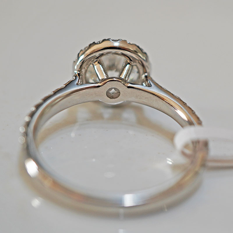 Кольцо с культивированным бриллиантом Pt950 для женщин, круглое и яркое как звезды, свадебное предложение, усыпанное звездами