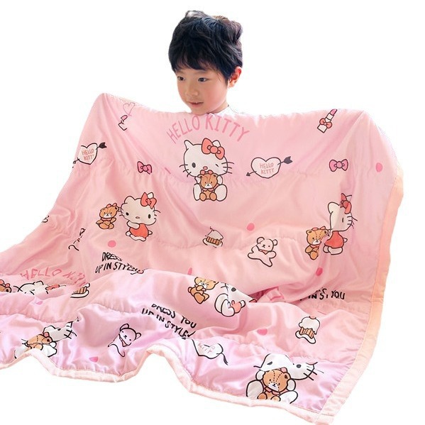 Sanrio Children's Summer Quilt Infant Air-Conditioned Quilt Kurome Kindergarten Nap Machine Washable Thin Quilt Summer Cool