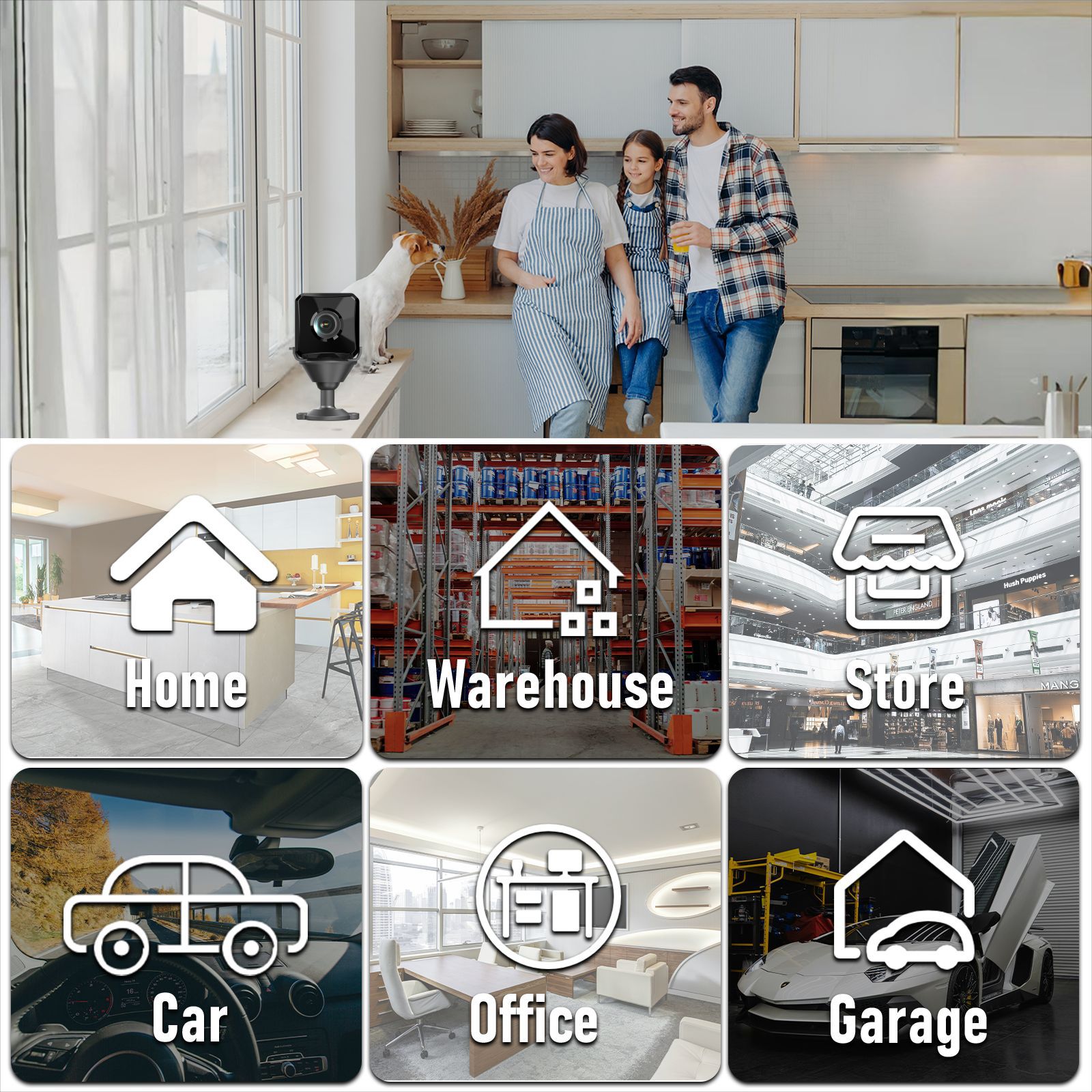 New Cross-Border E-Commerce Dedicated L29 Remote Wifi High-Definition Infrared Night Vision Home 180-Degree Wide-Angle Surveillance Camera