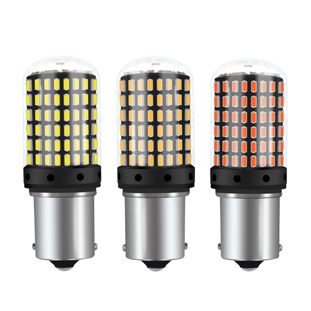 Car Led Decoding Turn Signal Anti-Stroboscopic 1156 3014 144Smd High-Brightness Tail Light Brake Light Reversing Light