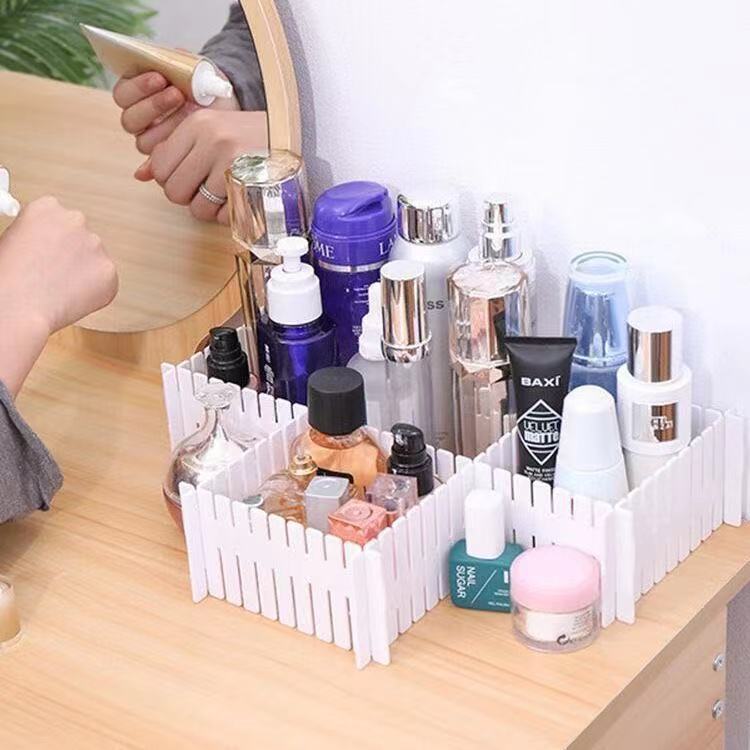 Drawer Storage Partition Panel Plastic Partition Panel Partition Free Combination Underwear Socks Plaid Storage Organize