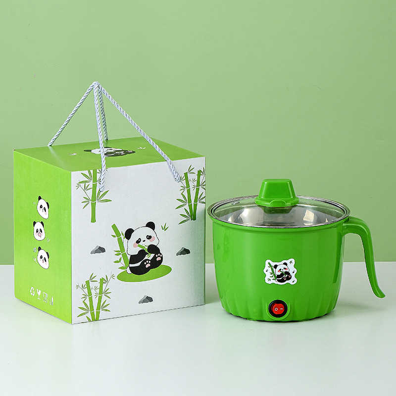 Household Electric Cooker, Electric Hot Pot, Panda All-In-One Pot, Non-Stick Pot, Mini Instant Noodle Pot, Small Electric Cooker, Cross-Border Small Gifts