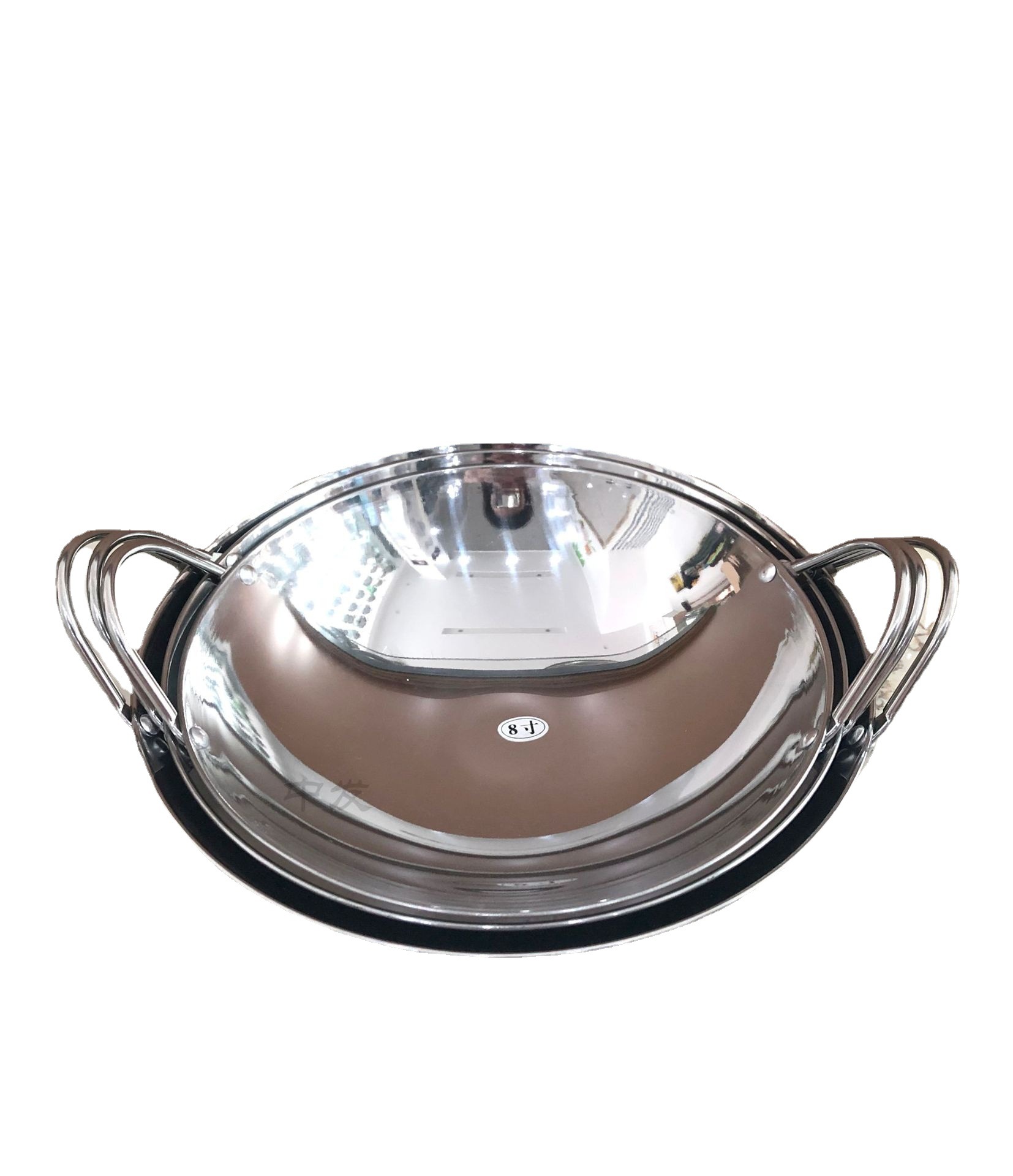 Stainless Steel Strip Ear Bar Tripod Thickeneded Anti-spill Dry Pot Double-ear Hot Pot Basin Hotel Restaurant Alcohol Stove Small Hot Pot