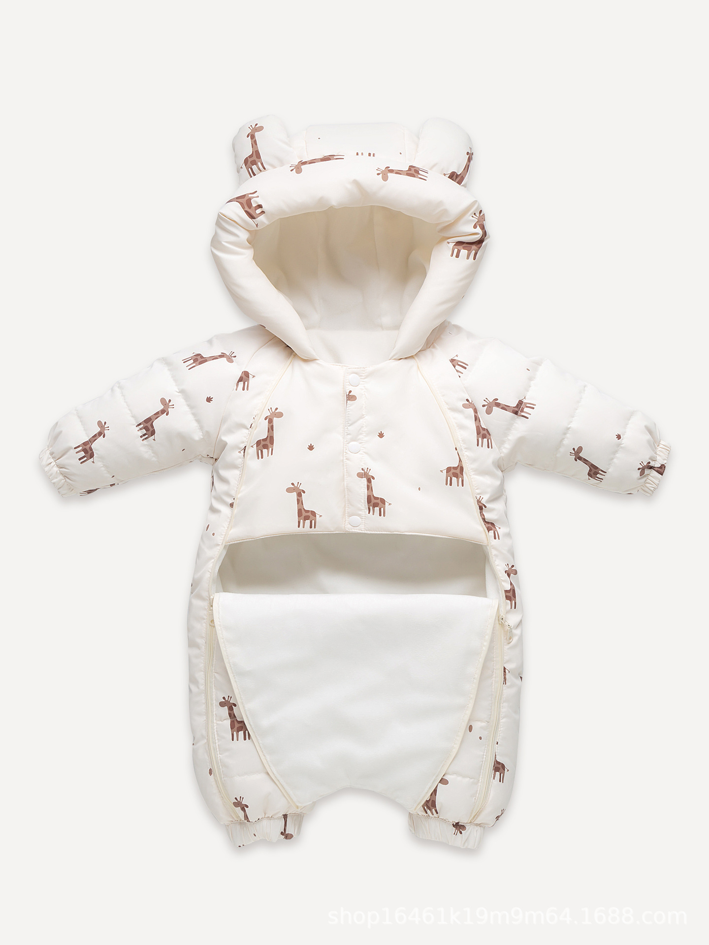 New Baby down Jacket Jumpsuit Newborn Winter Outing Clothes Baby Thickeneded Crawling Clothes Outing Clothes Winter Clothes