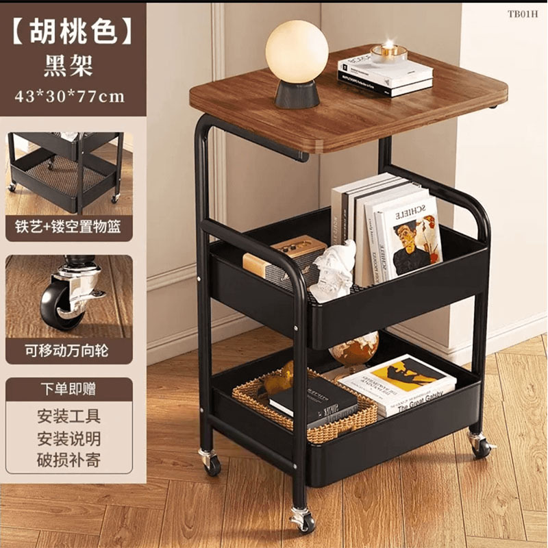 Китайская тележка для хранения на кухне напольная многоуровневая полка для закусок в гостиной мобильная полка для хранения в ванной туалете
