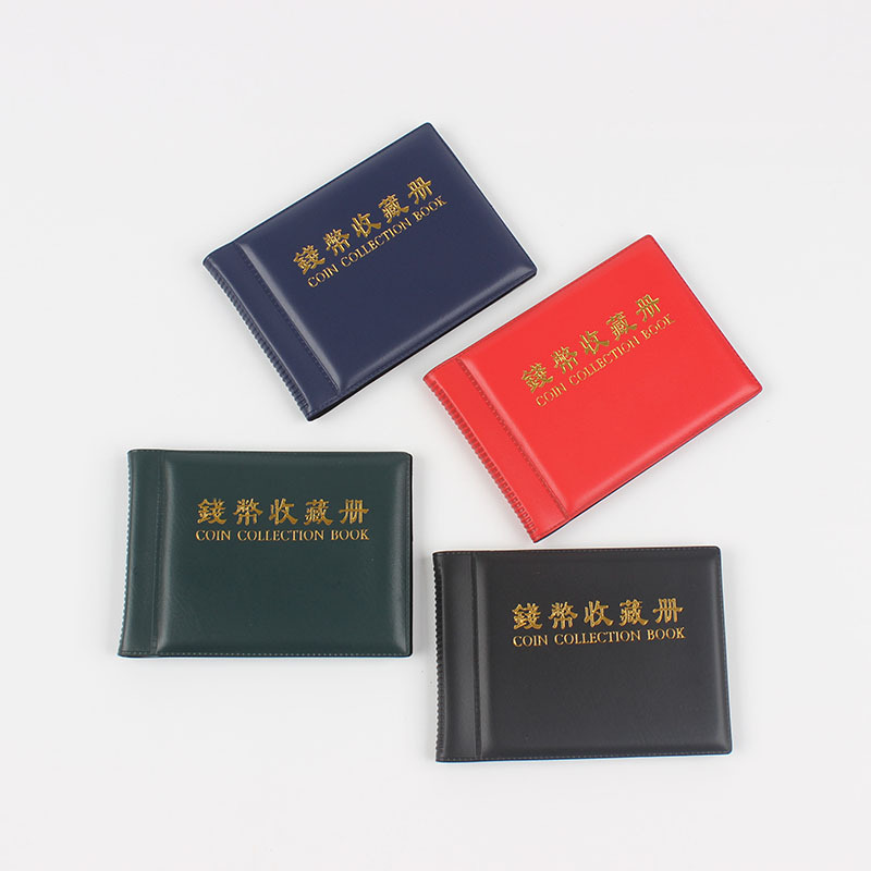 Mini 60-Grids Coin Collection Book Commemorative Coin Bronze Coin Positioning Book Storage Manufacturer Direct Supply