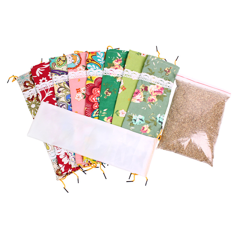 Mugwort Cervical Spine Pillow Cylindrical Pillow Handmade DIY Material Package Various Styles Candy Type Neck Protection Moxibustion Pillow Mugwort Pillow