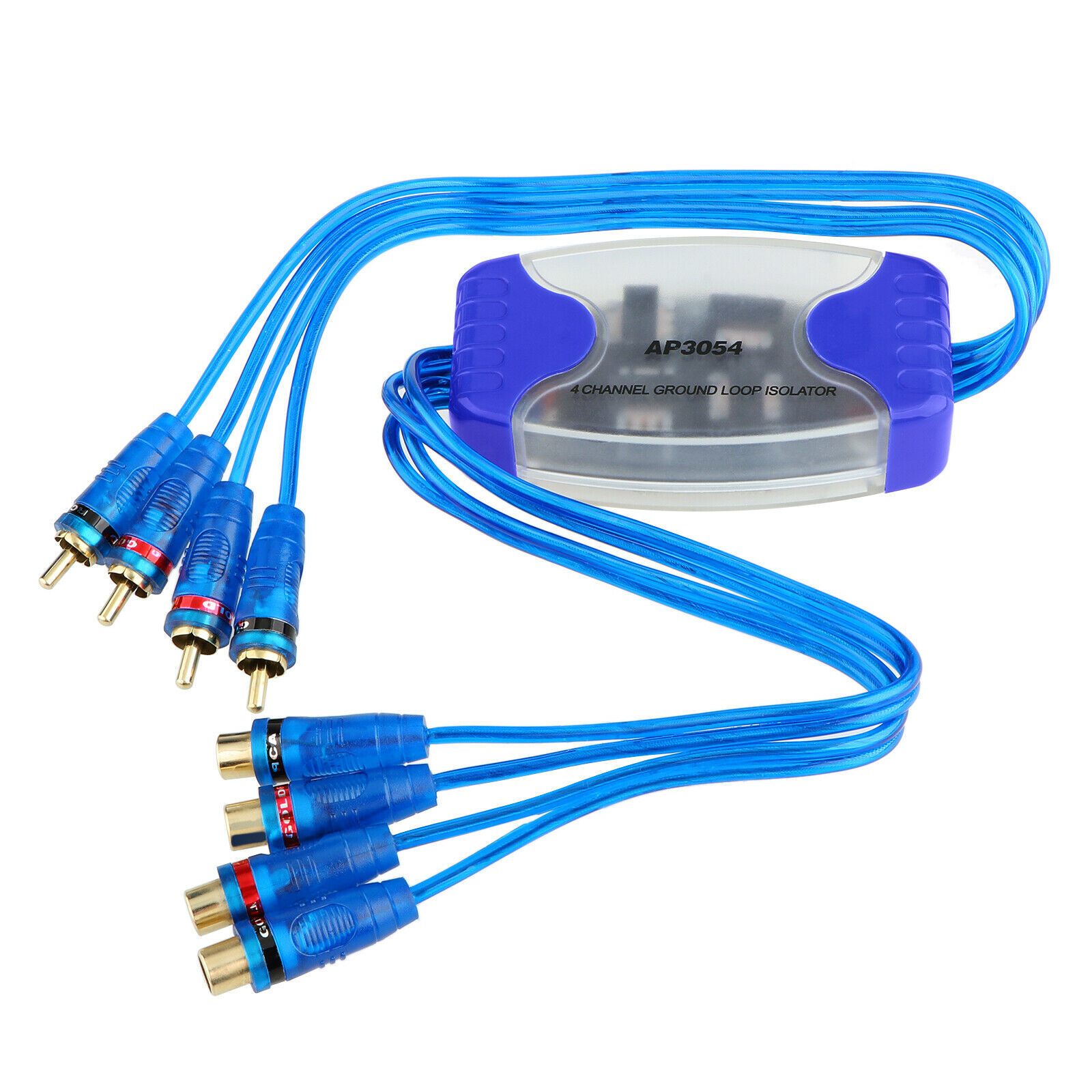 Car 4RCA audio ground loop noise filter audio frequency converter eliminate current signal rated current 50W