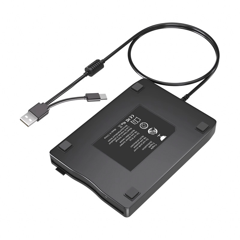 Type-C Dual Interface USB Floppy Drive 3.5inch Fdd External Floppy Drive Computer 1.44m Floppy Disk Drive Portable