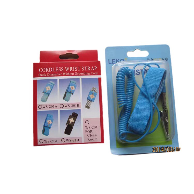 Blue Wireless Anti-Static Bracelet Anti-Static Wrist Strap Electronics Factory Wireless Static Ring to Eliminate Static Electricity