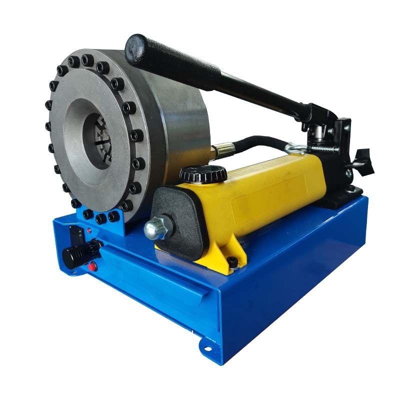 Manual Hydraulic Pipe Shrink Machine High Pressure Oil Pipe Clasp Machine Small Household Portable Rubber Hose Locking Machine Car Pipe Presser