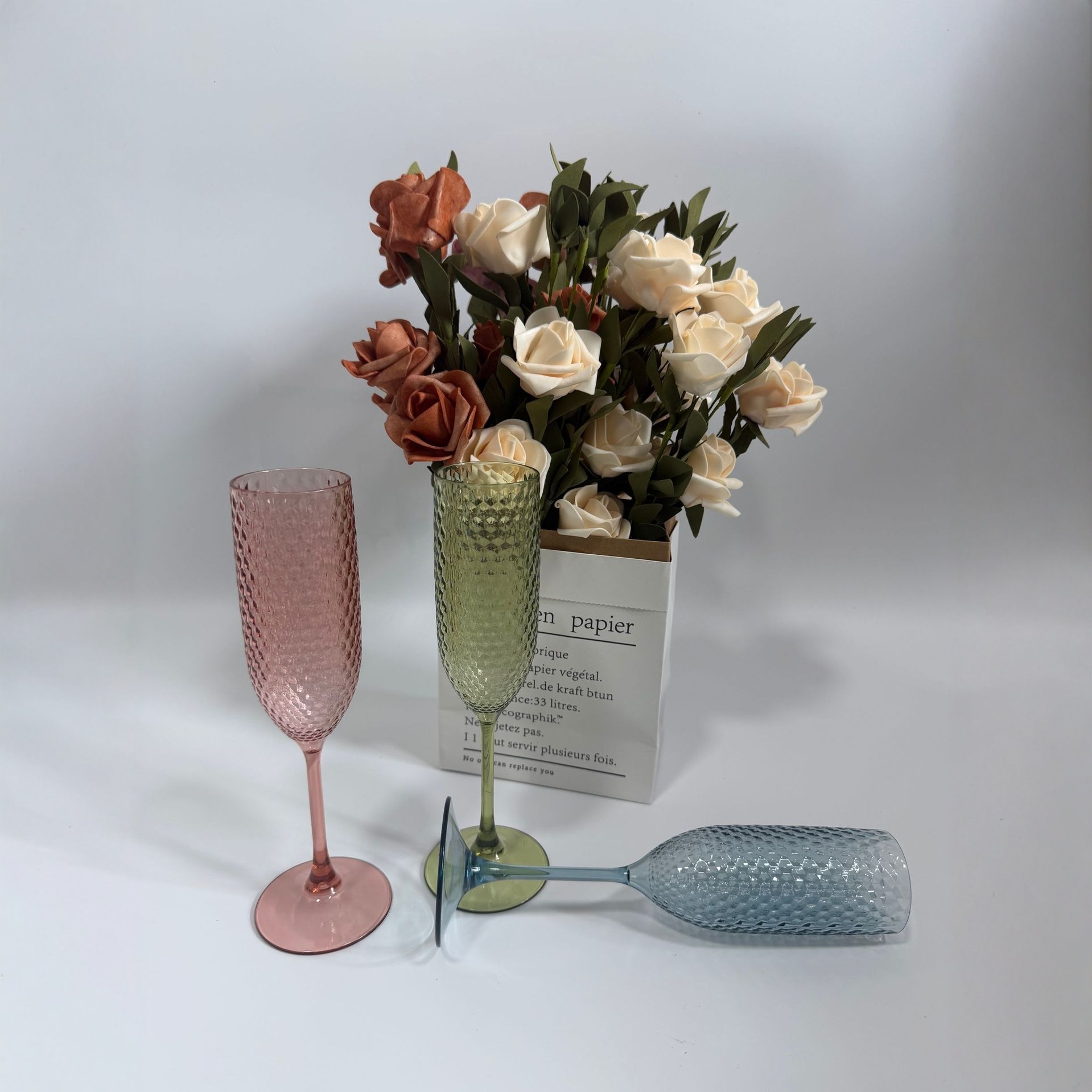 Ps Plastic Polka Dot Pattern Tall Red Wine Glass Cocktail Glass Champagne Glass Plastic Wine Glass Party Catering Water Cup Cup