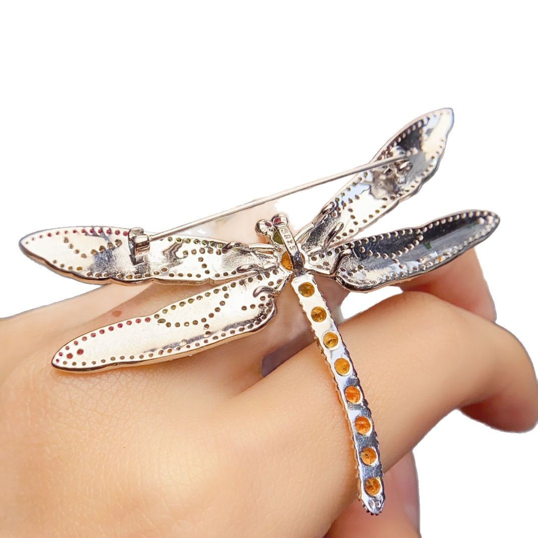 Factory Wholesale Popular Natural Colored Sapphire Brooch S925 Silver Inlaid Main Stone 3*3 Hot Selling European and American One Piece