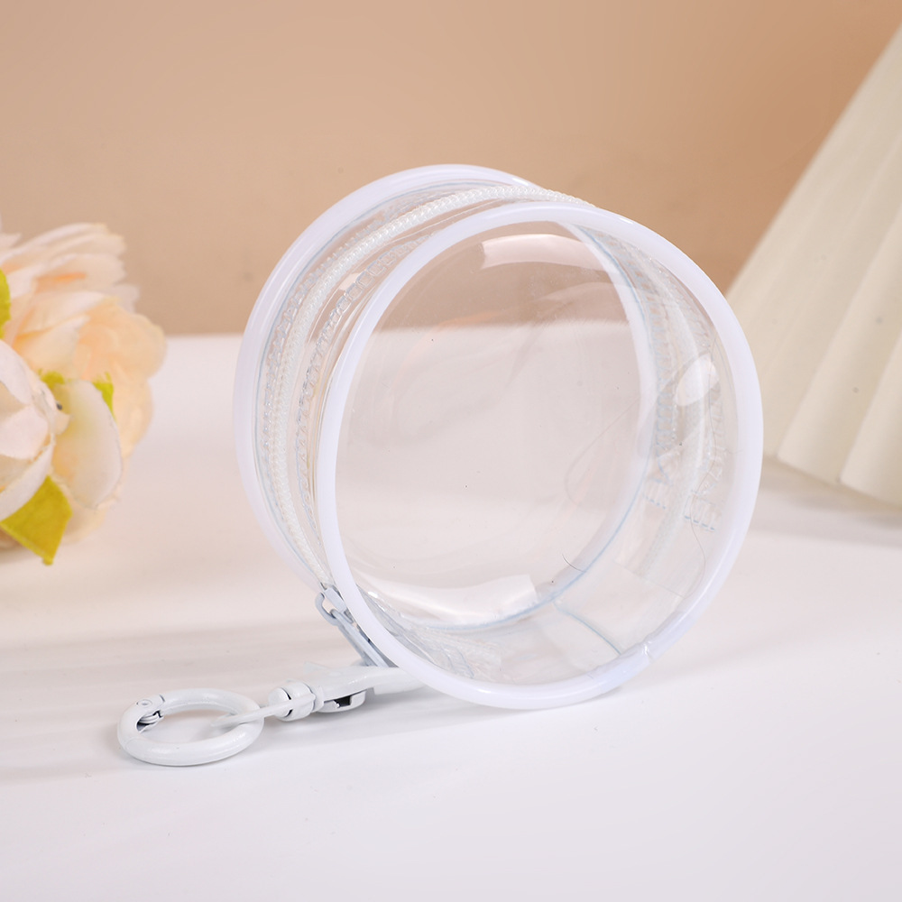 8-10cm Cartoon Doll Blind Box Hand-Made Baby Walking Round Bubble Mart Baby Bag High Transparent Protective Cover Display Box