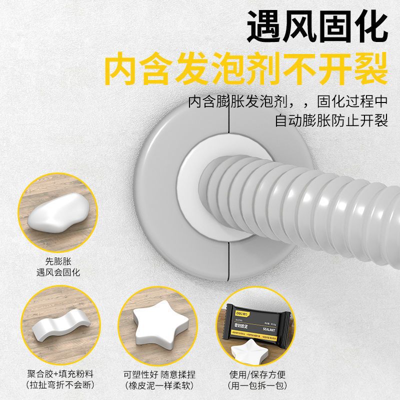 Efficient Sealing Putty for Air Conditioner Hole Blocking, Household Waterproof Filling and Hole Sealing Magic Tool for Wall Repair