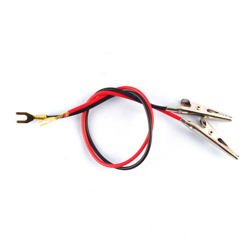 Experimental wire U-shaped fork Insert alligator clip physical wire electrical circuit test wire teaching experimental wire