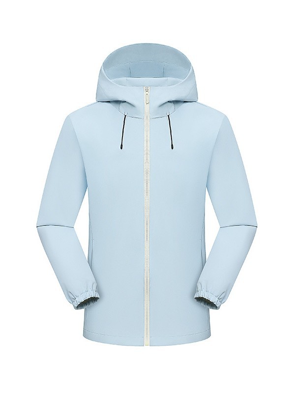 Customized Hooded Contrasting Color All-In-One Catering Work Clothes Printed Thickened Windbreaker Jacket Mountaineering Windproof