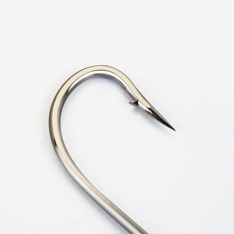 Long handle hook seahorse hook long handle hook with hole straight handle hook fishing hook fishing long handle hook barbed fishing gear fishing