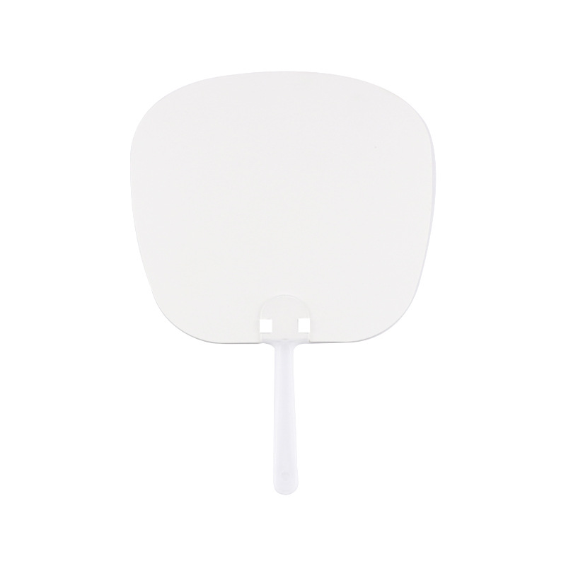 Spot children DIY painting fan hand-painted blank paper fan cartoon coloring graffiti fan reward stationery wholesale