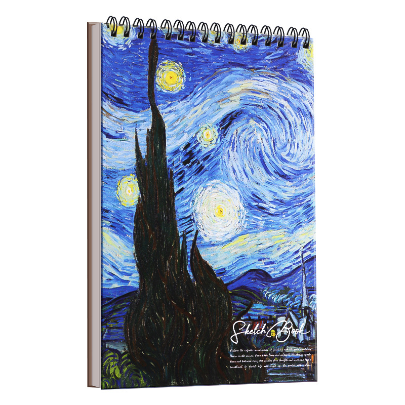 Sketchbook 8K Thickeneded Sketchbook A4 Art Student Special Loose-Leaf Picture Album Blank Picture Book 8-Open Coil Book