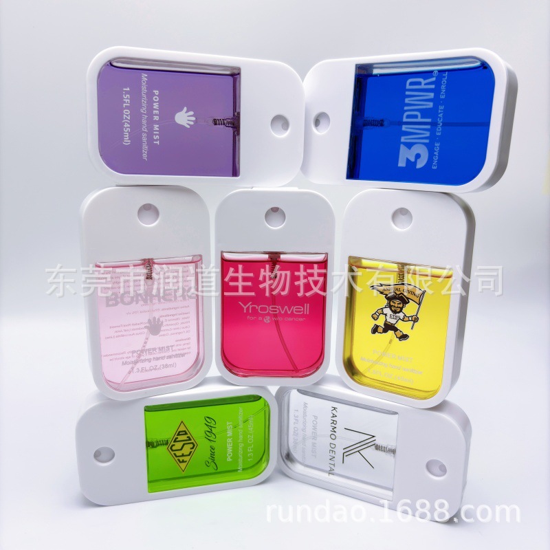 Настраиваемый портативный спрей для рук без смывания с длительным ароматом