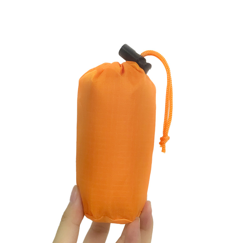 Outdoor camping mountaineering reflective first aid cold-proof warm waterproof belt hat cape life-saving portable raincoat wholesale