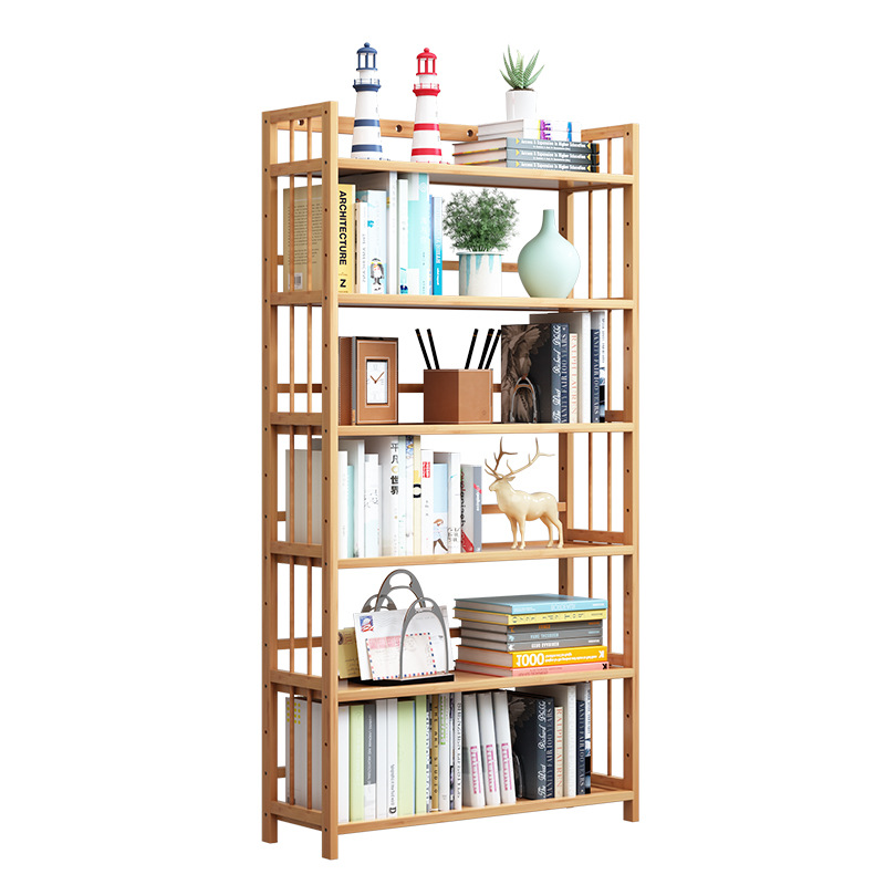 Simple bookshelf floor storage rack study office home storage rack children student bookcase living room Assembly