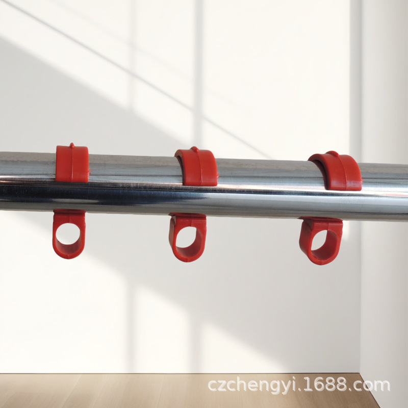 Factory Direct Sales Floor-Standing Foldableing Clothes Drying Rack Accessories Windproof Hook Anti-Slip Thickeneded Plastic Buckle Fixed Clothes Hook