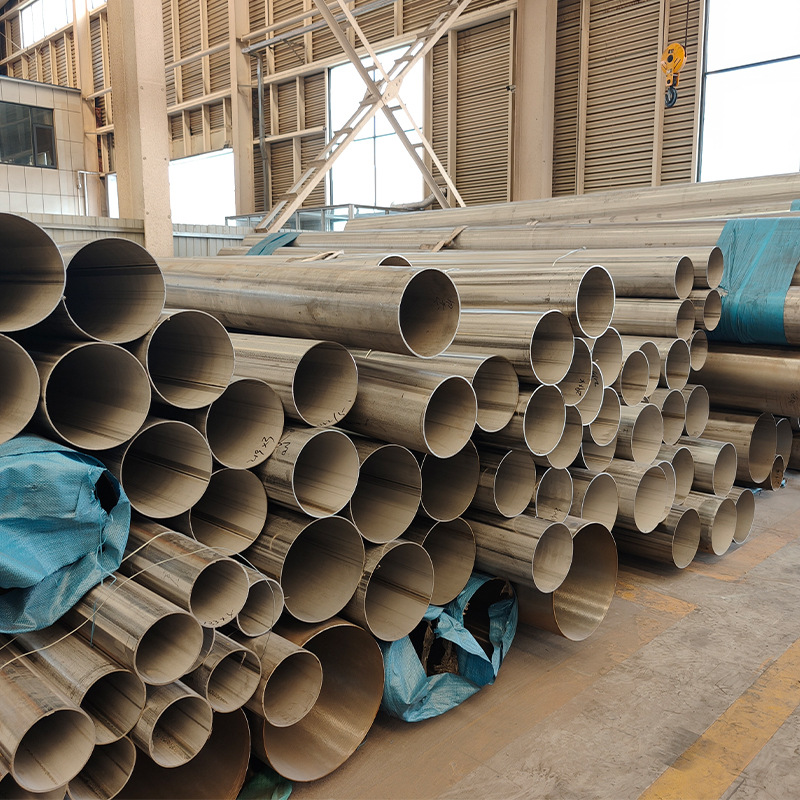 304 Stainless Steel Welded Pipes in Stock Manufacturer 316L Stainless Steel Pipes Industrial Large Diameter Straight Seam Stainless Steel Welded Pipes