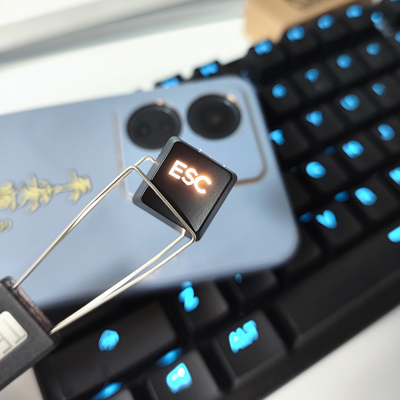 [Picture available] ABS/PBT mechanical keyboard keycap sublimation laser carving personality pattern transparent single wholesale