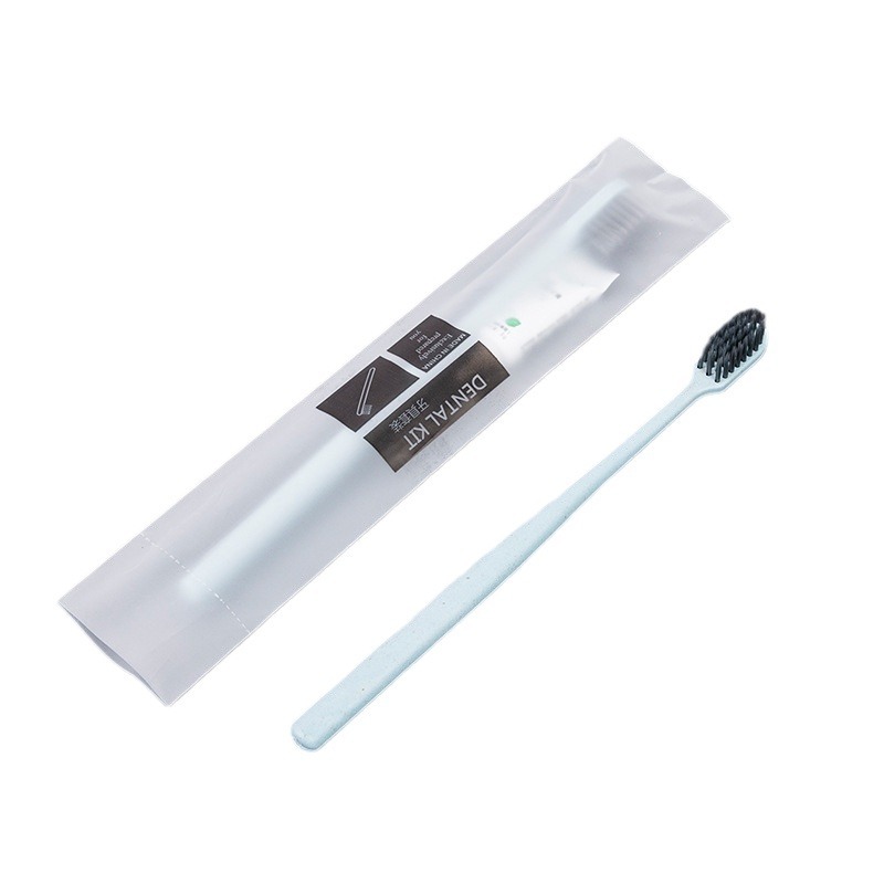 Hotel disposable toothbrush Wholesale Straw soft bristle toothbrush toothpaste suit B & B hotel supplies disposable comb