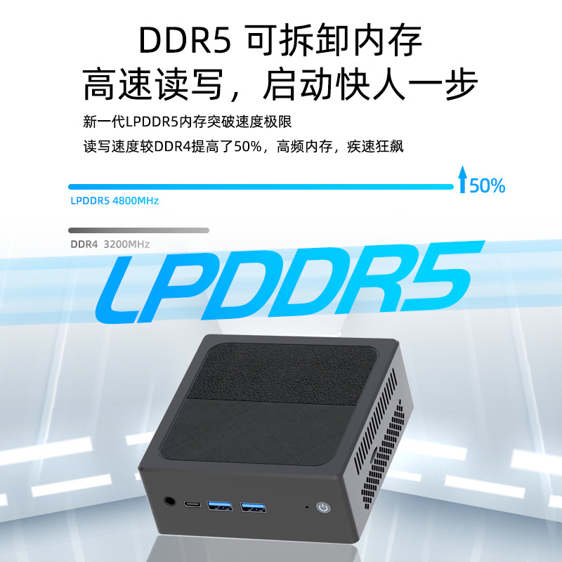 Rainbow 11Th Generation N100 Home Mini Host Soft Routing Computer Micro Pc Office Small Host Dual Network Port N95